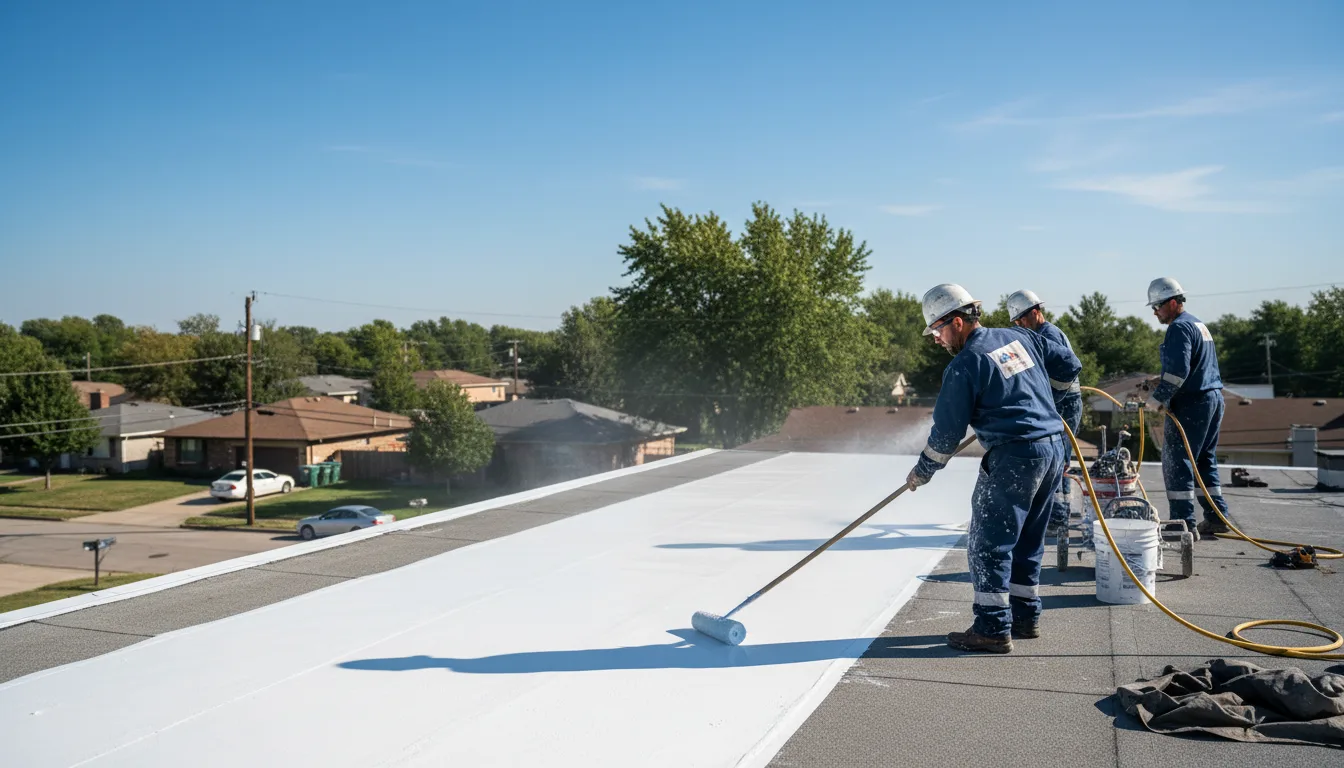 Commercial roof coating in Vernon Center, MN near me